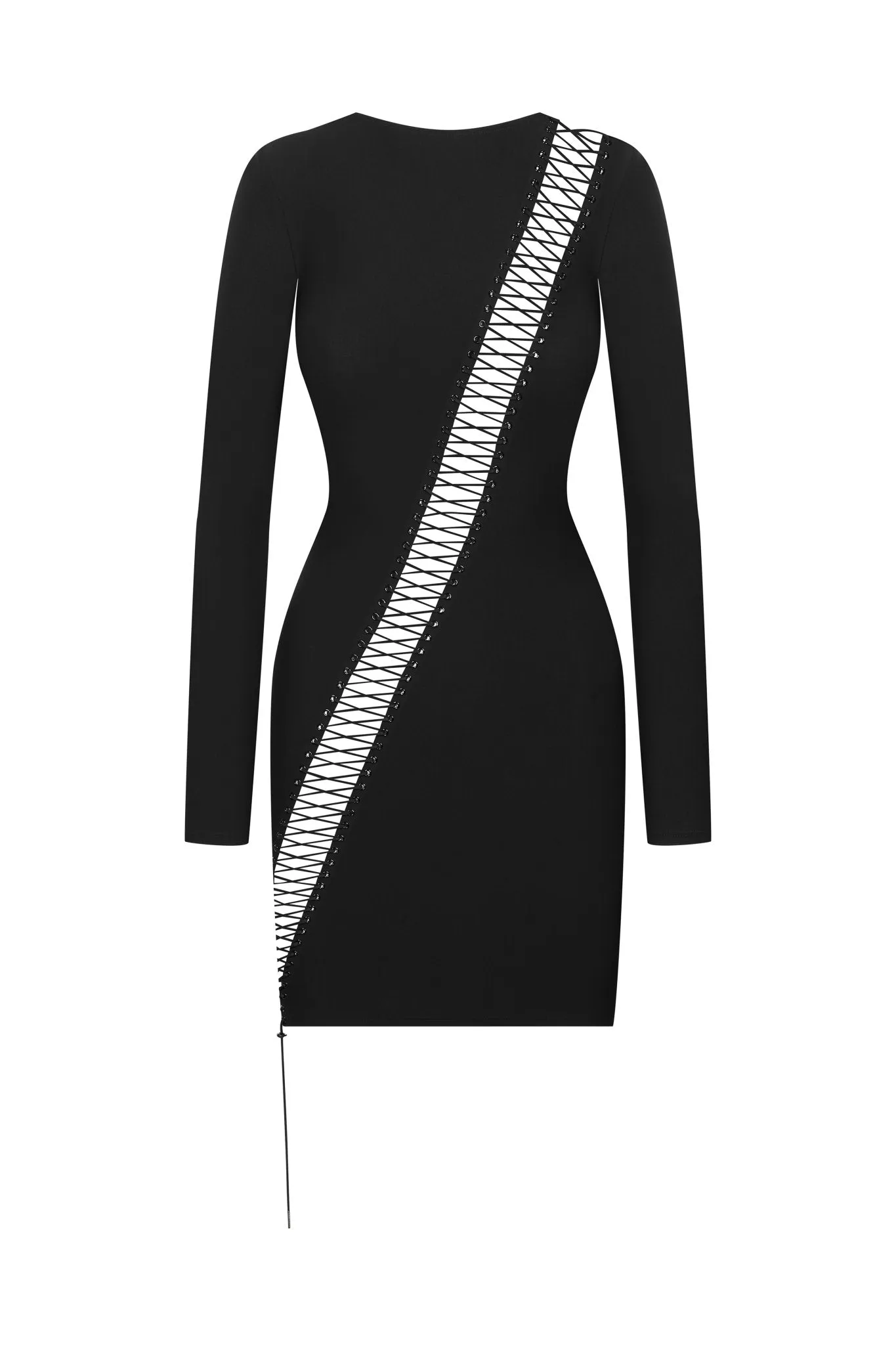 Maison Close Nuit Infinie Long Sleeve Short Dress