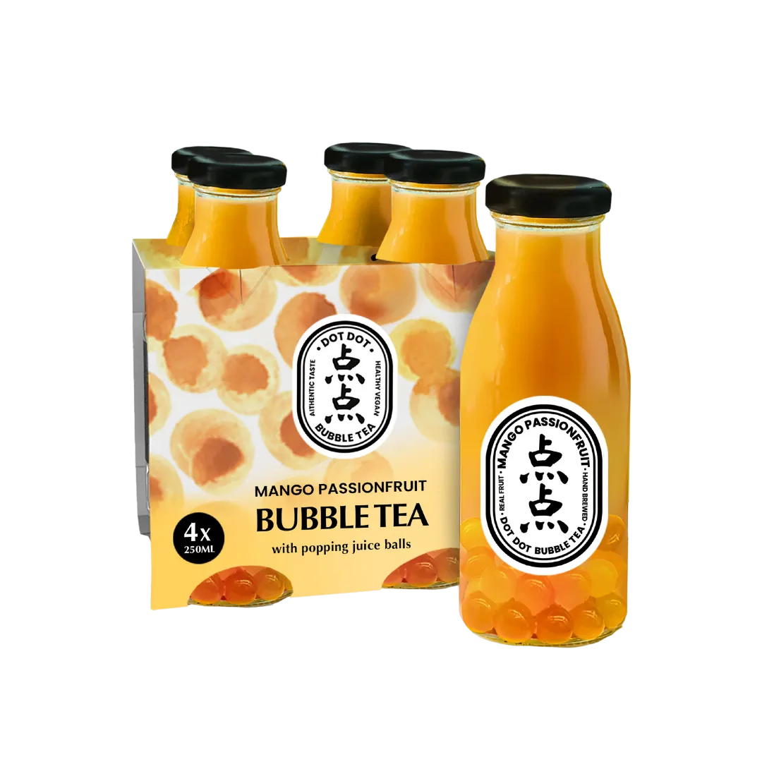 Mango Passionfruit Bubble Tea 4 x 4 x 250ml