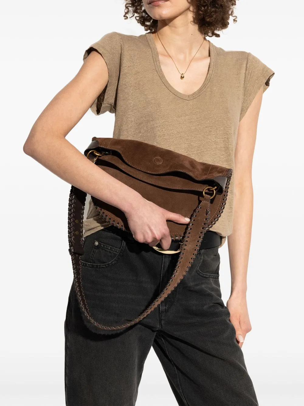 Marant Étoile Oskan Hobo Soft Bag Chocolate