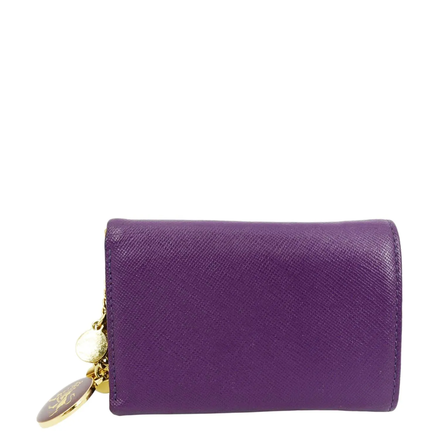 MCM Vintage Bifold Leather Wallet Purple