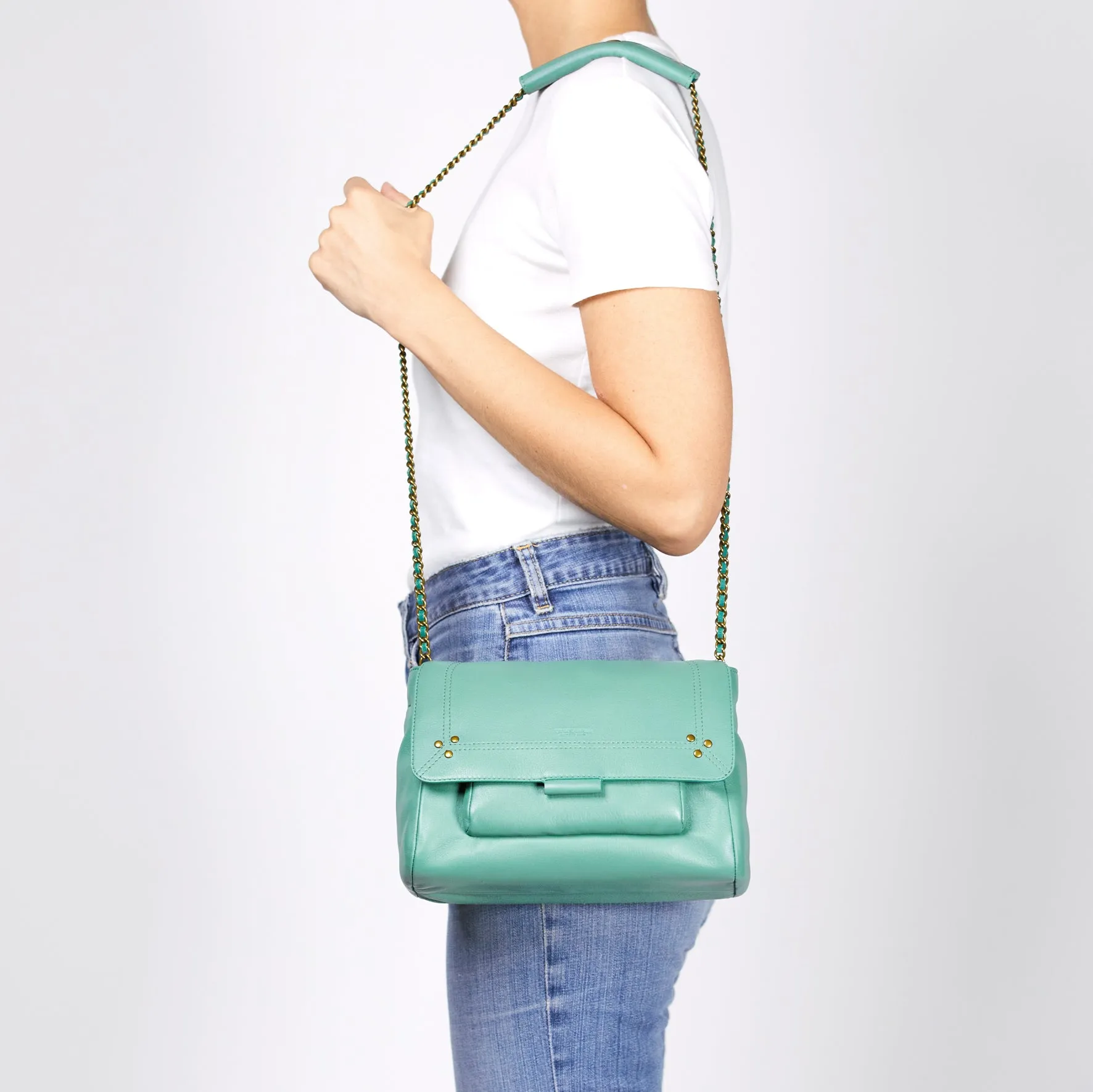 Medium Lulu Handbag in Agave