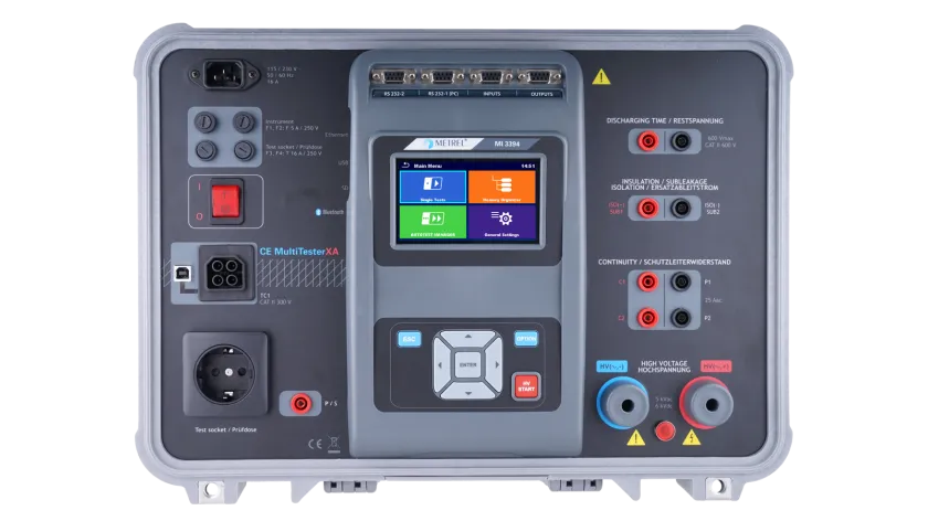 Metrel MI3394-LAB CE MultitesterXA - LAB (with 2 x HV Pistols and A1560 Burn Link Adapter)