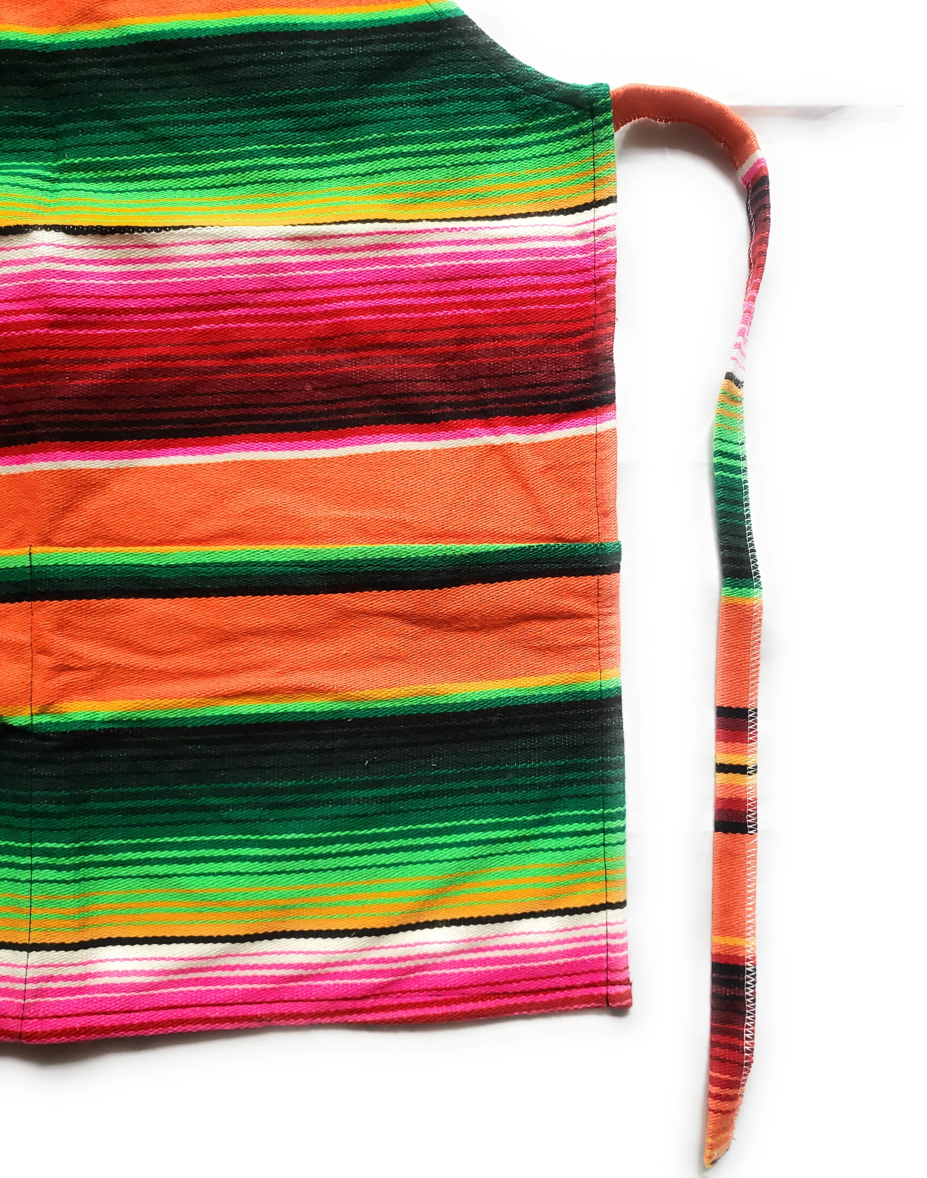 Mexican Colorful Sarape/Serape Apron With 2 Pockets