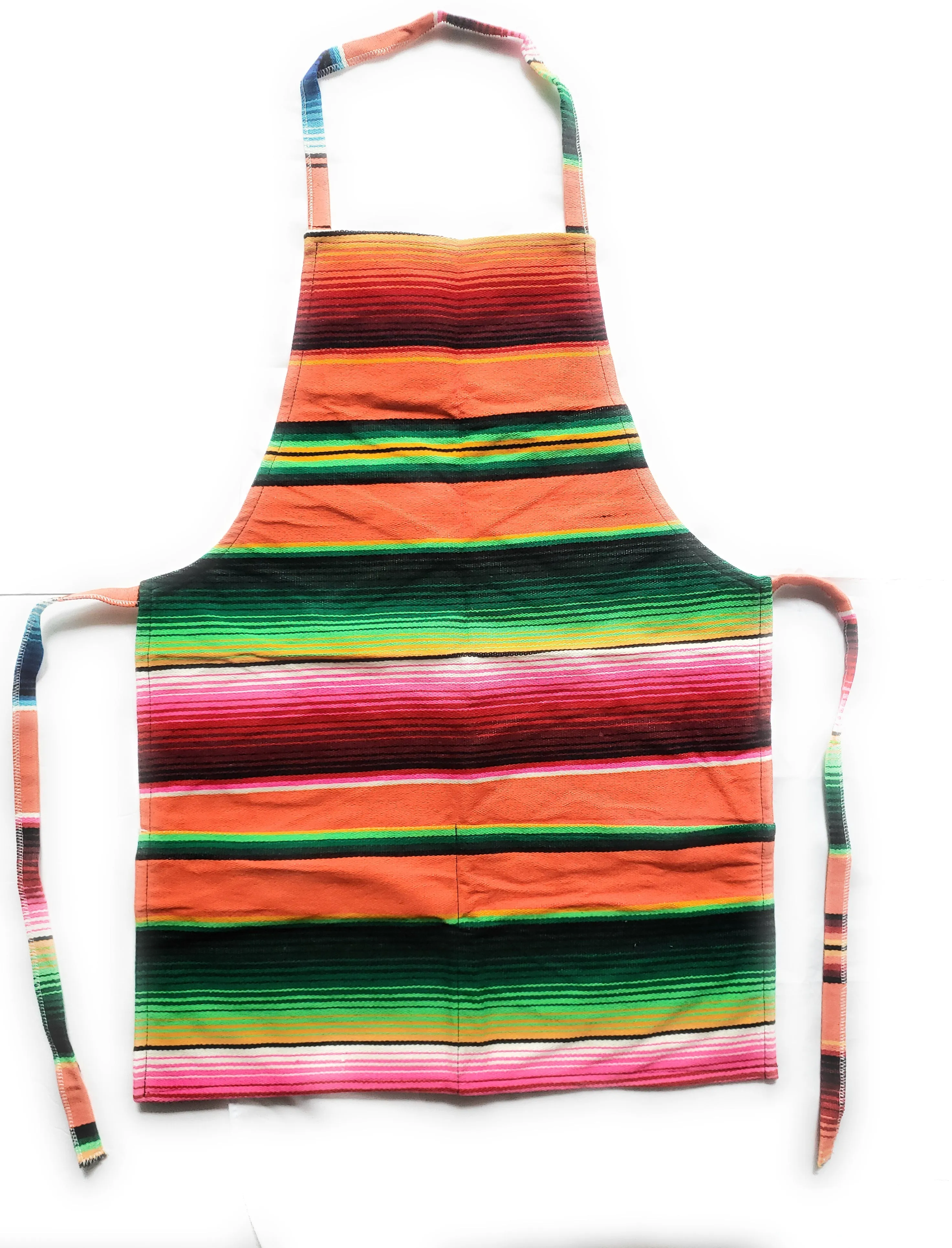 Mexican Colorful Sarape/Serape Apron With 2 Pockets
