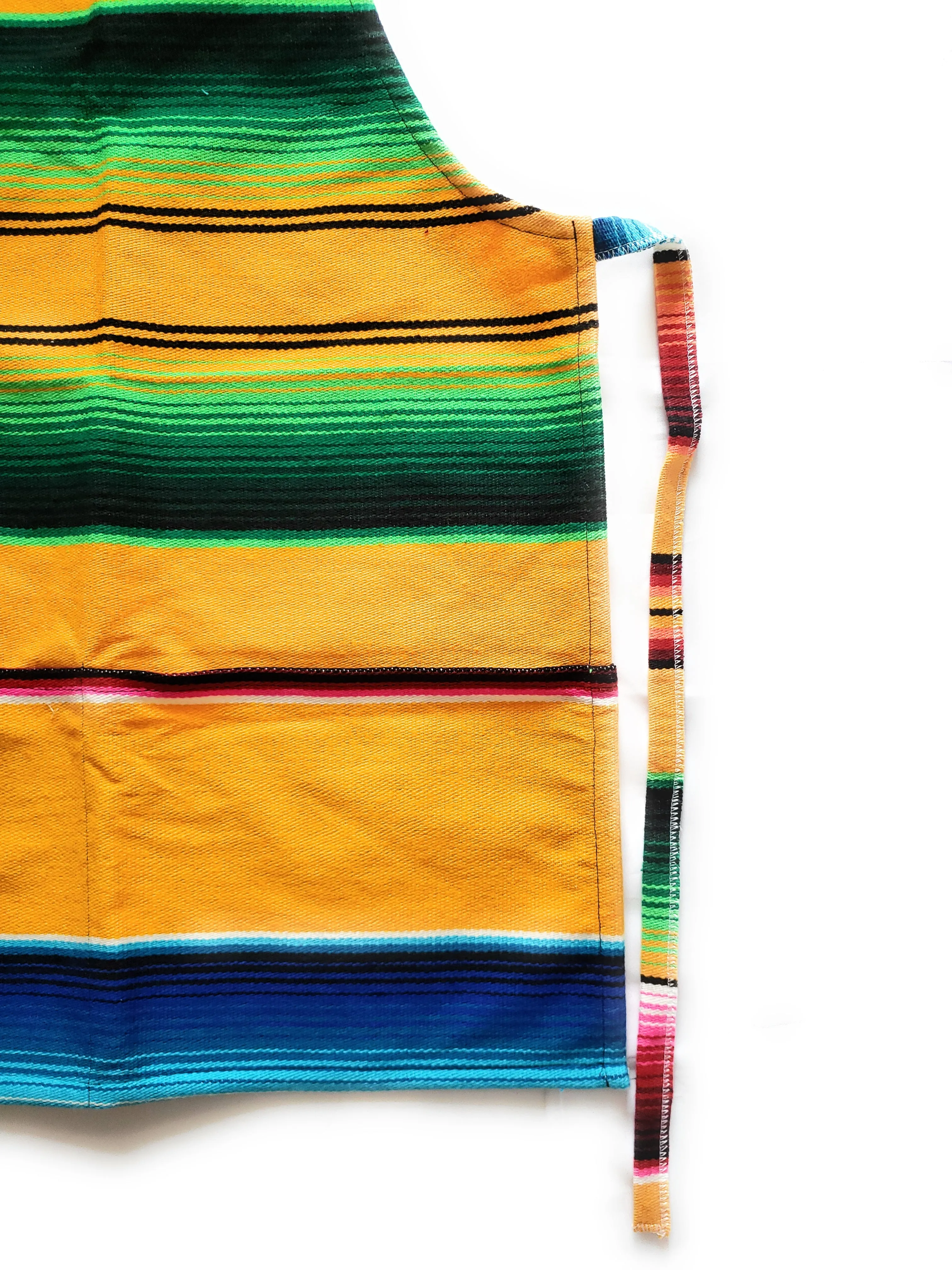 Mexican Colorful Sarape/Serape Apron With 2 Pockets