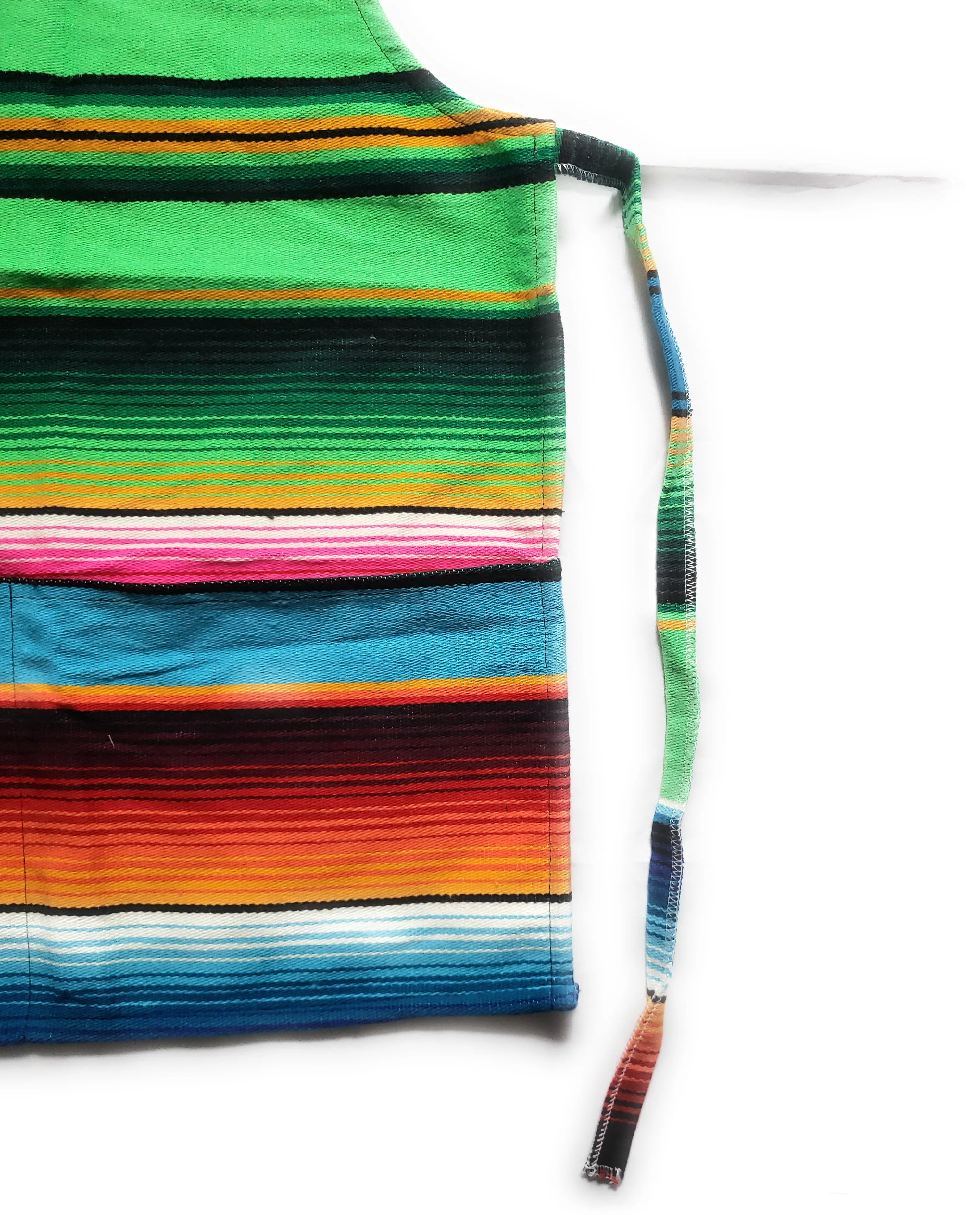 Mexican Colorful Sarape/Serape Apron With 2 Pockets