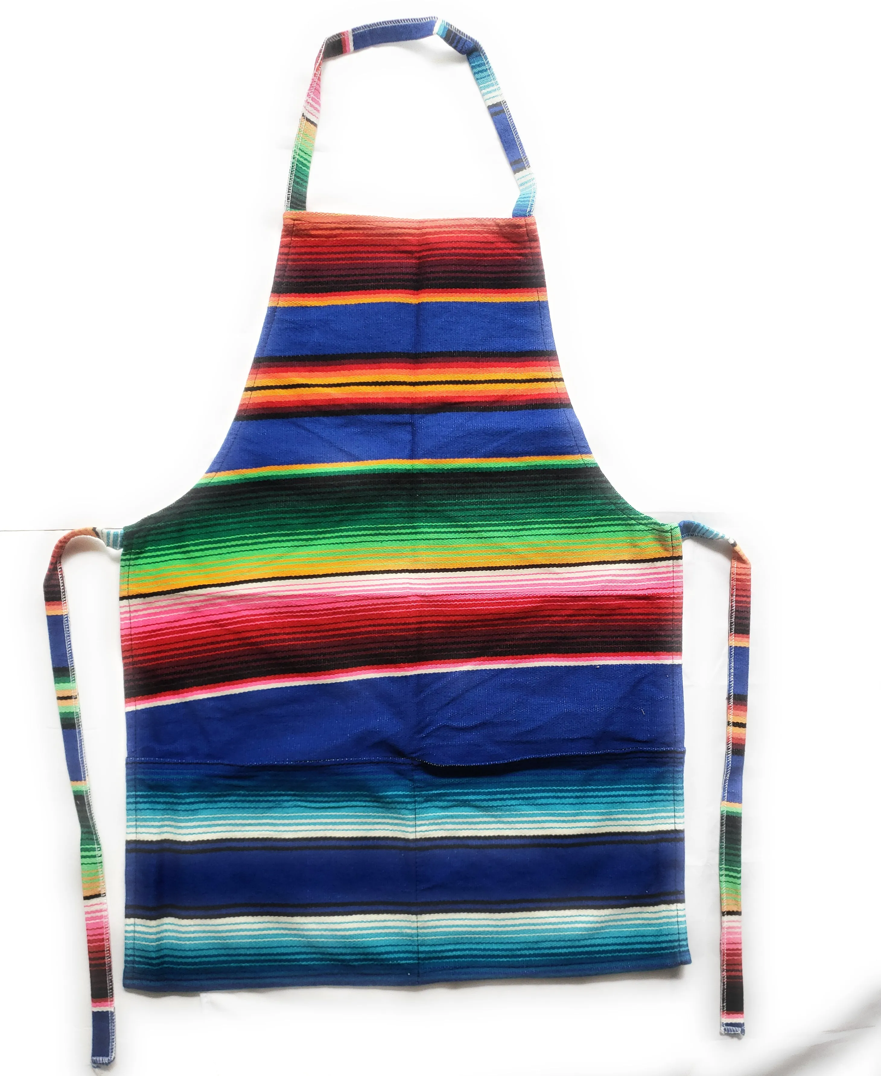 Mexican Colorful Sarape/Serape Apron With 2 Pockets