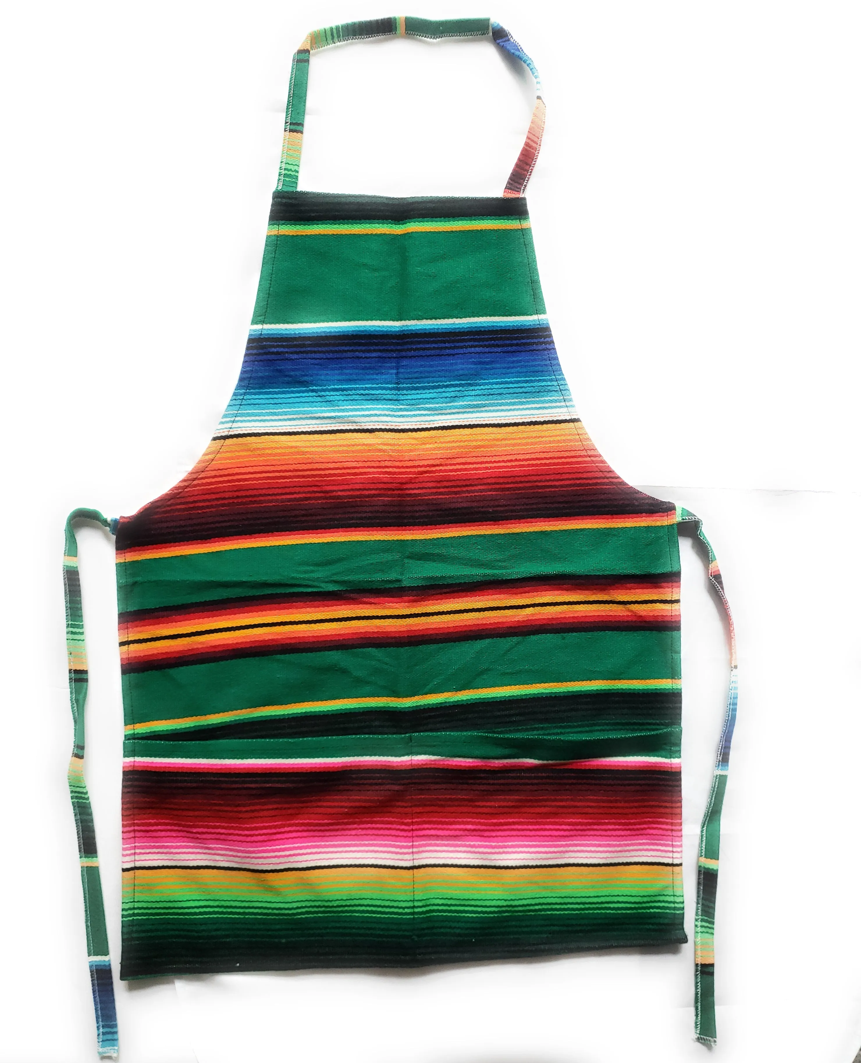 Mexican Colorful Sarape/Serape Apron With 2 Pockets
