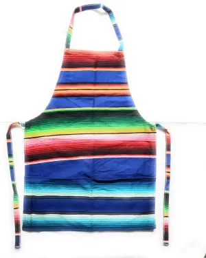 Mexican Colorful Sarape/Serape Apron With 2 Pockets