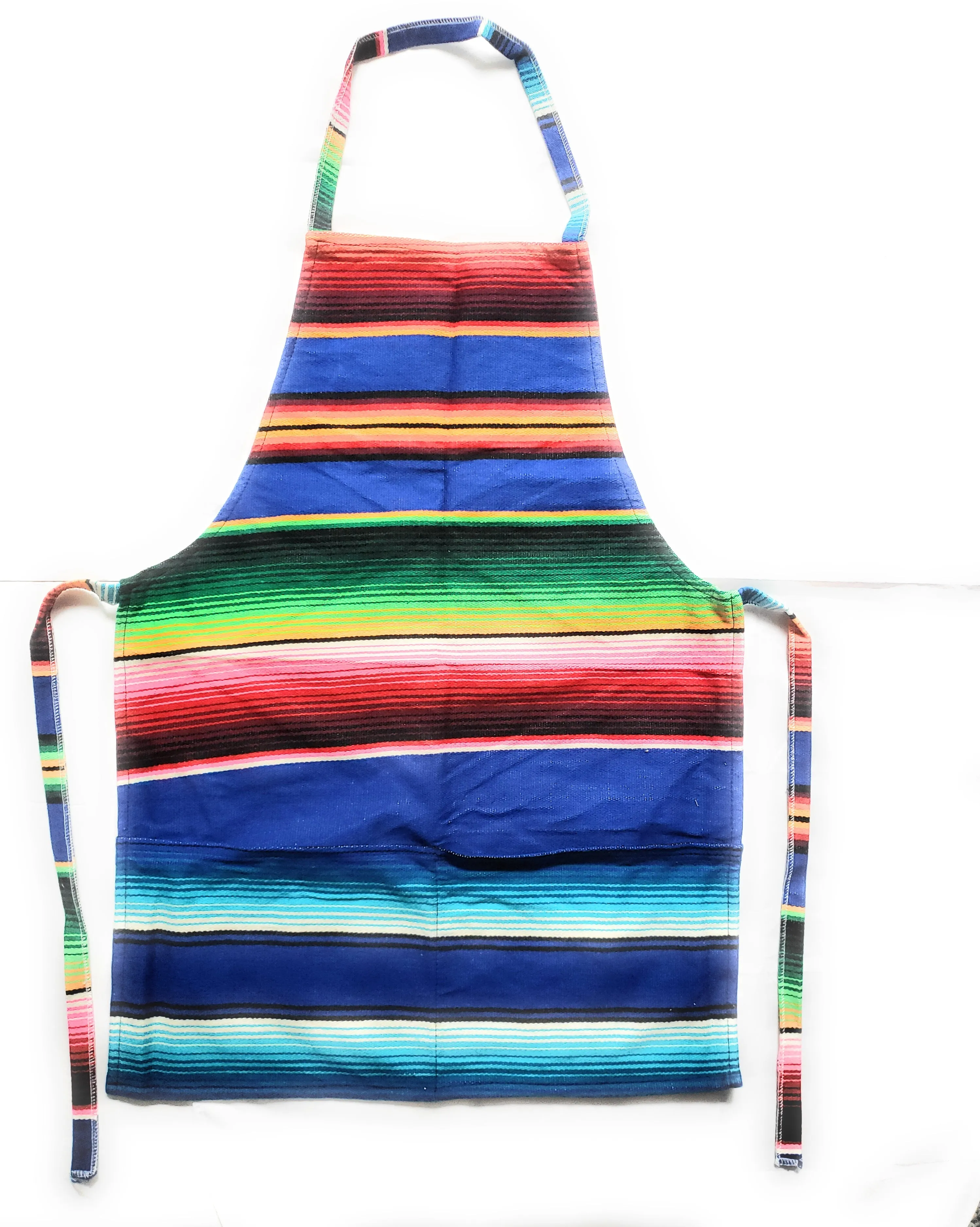 Mexican Colorful Sarape/Serape Apron With 2 Pockets