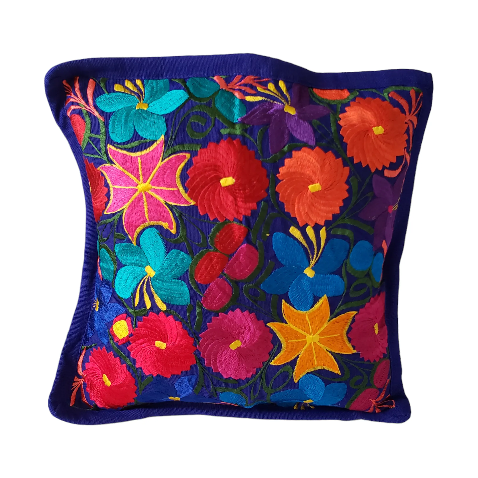 Mexican Pillow Cover Oaxaca Handmade Embroidered Decorative Pillow Case