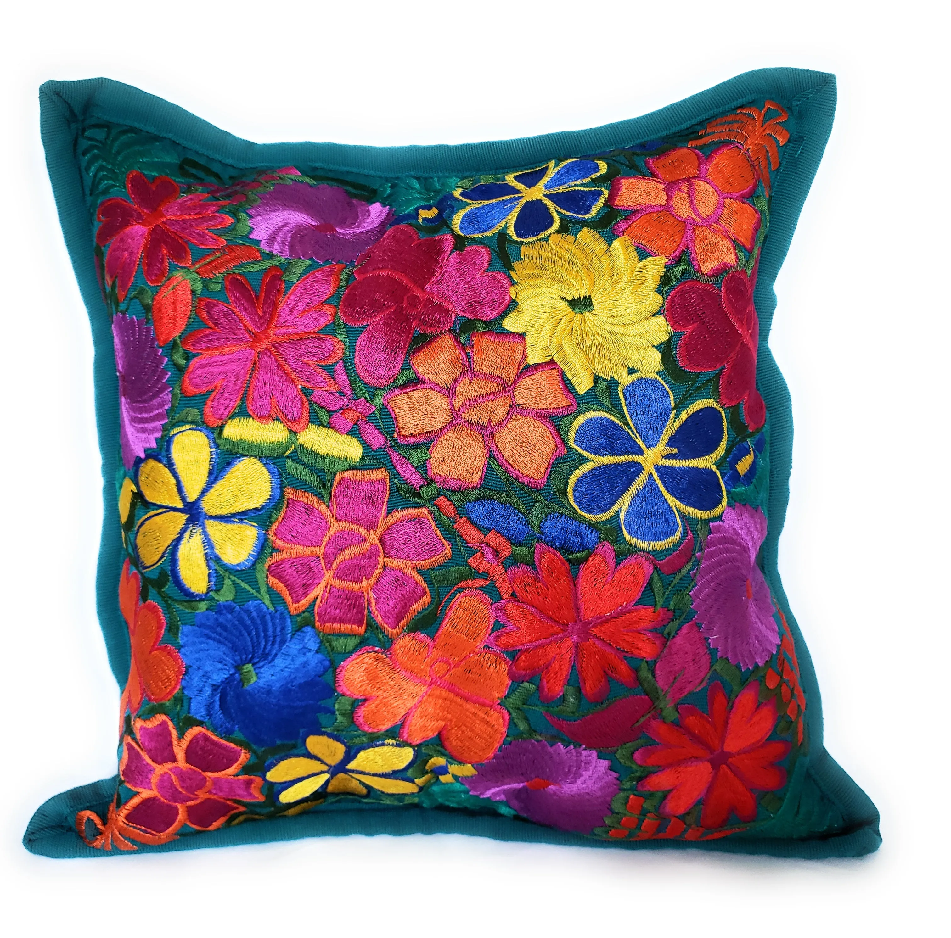 Mexican Pillow Cover Oaxaca Handmade Embroidered Decorative Pillow Case