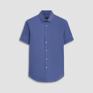 Miles Diagonal Pin Stripe OoohCotton Short Sleeve Shirt