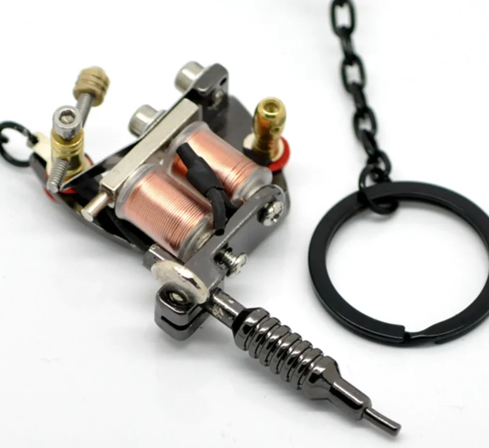 Mini Tattoo Machine Key Chain - Functional model E