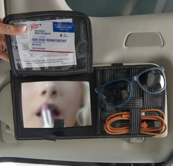 Mirrored Visor Organizer