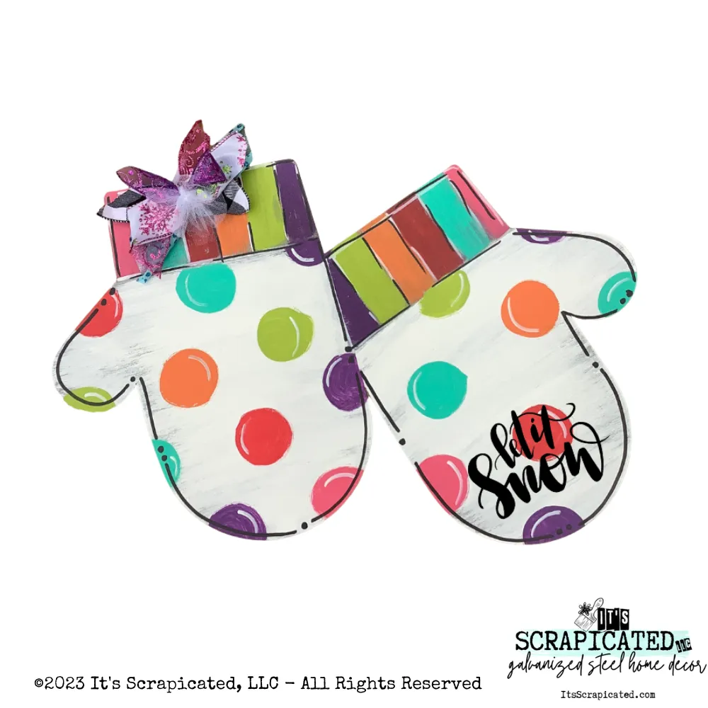 Mittens - Colorful Dots & Stripes