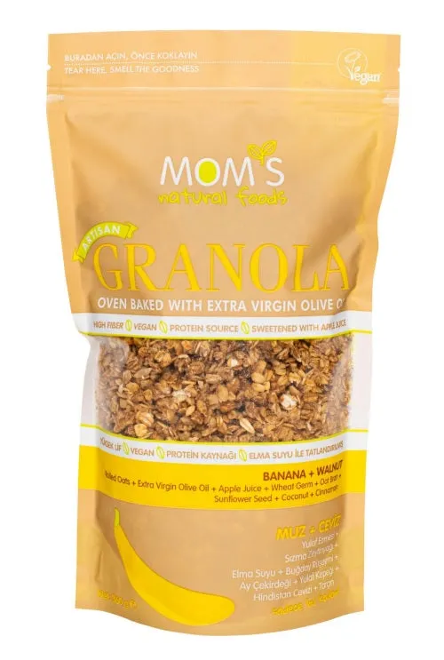 Mom's Natural Foods Banana & Walnut Granola 360g