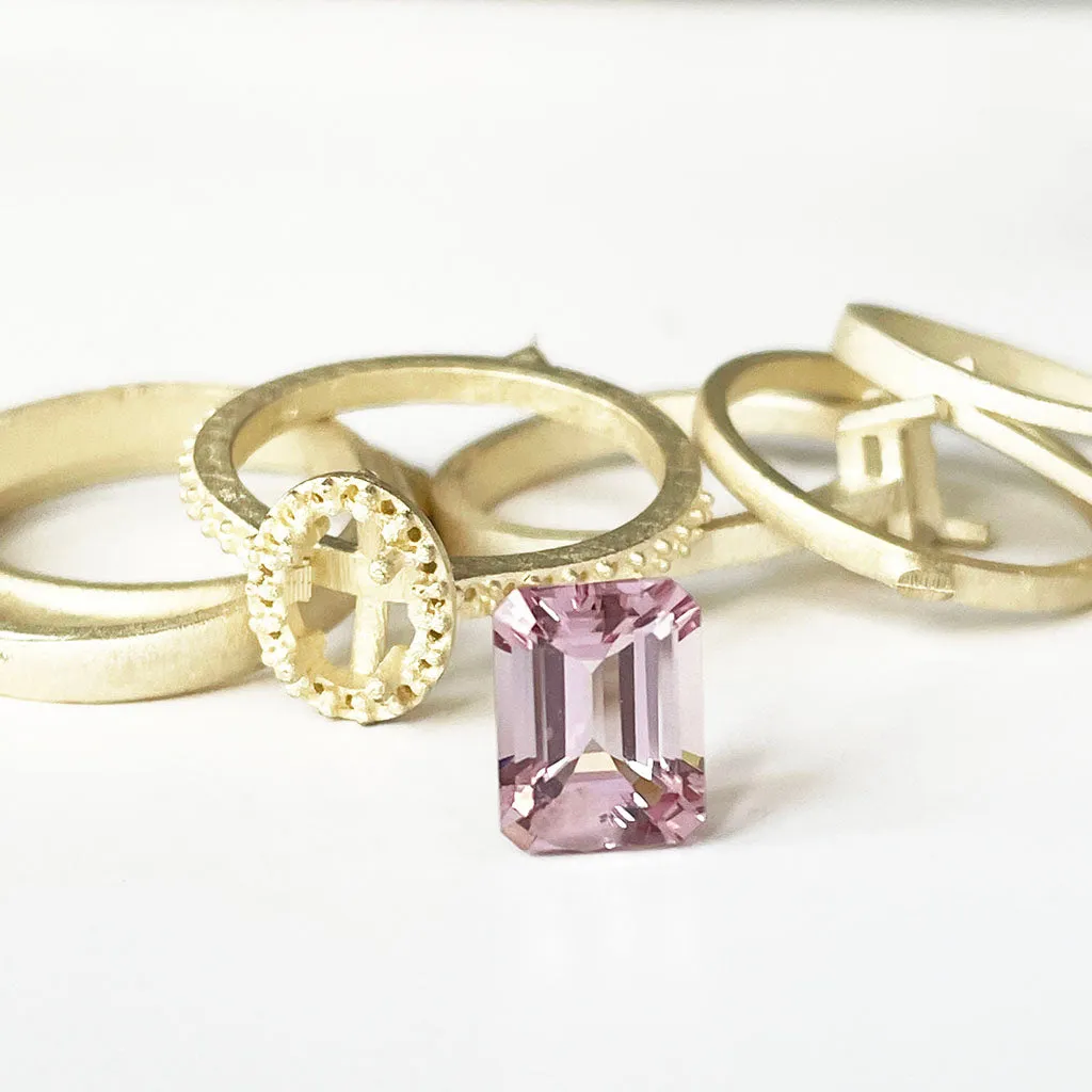 Morganite - Pink Octagonal Cut - 2.25ct