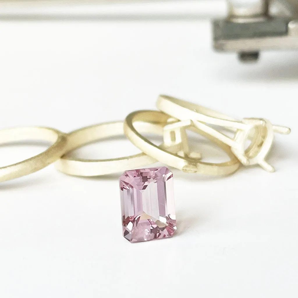 Morganite - Pink Octagonal Cut - 2.25ct