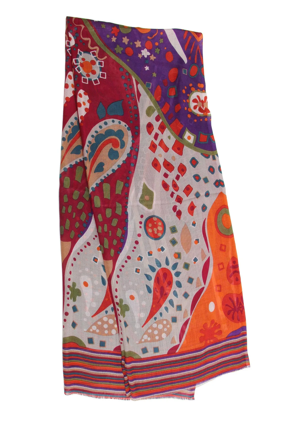 Multi Pattern Colorful Scarf