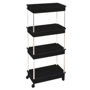 Multi Purpose Rectangular Rack Organizer 42X15cm Black