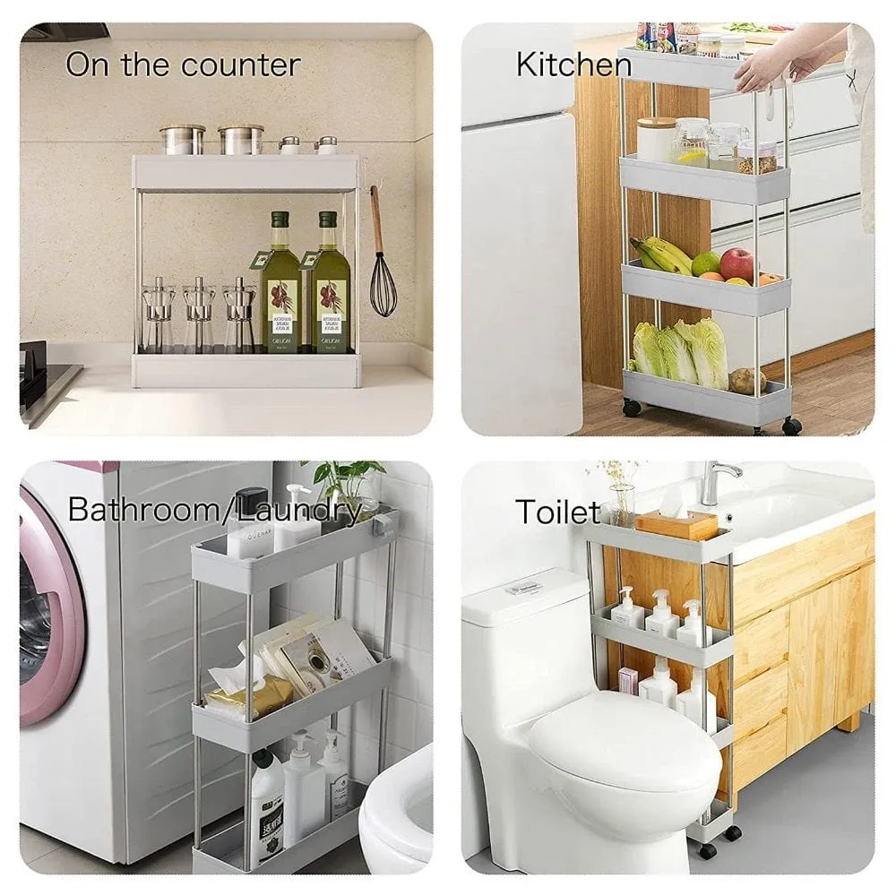Multi Purpose Rectangular Rack Organizer 42X15cm Black
