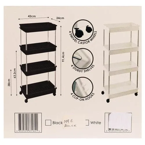 Multi Purpose Rectangular Rack Organizer 42X15cm Black