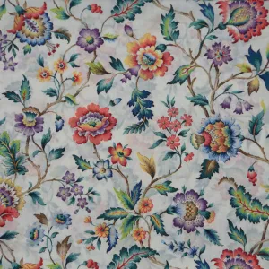 MULTICOLOR FLORAL 'EVA BELLE' LIBERTY LAWN COTTON HANDKERCHIEF