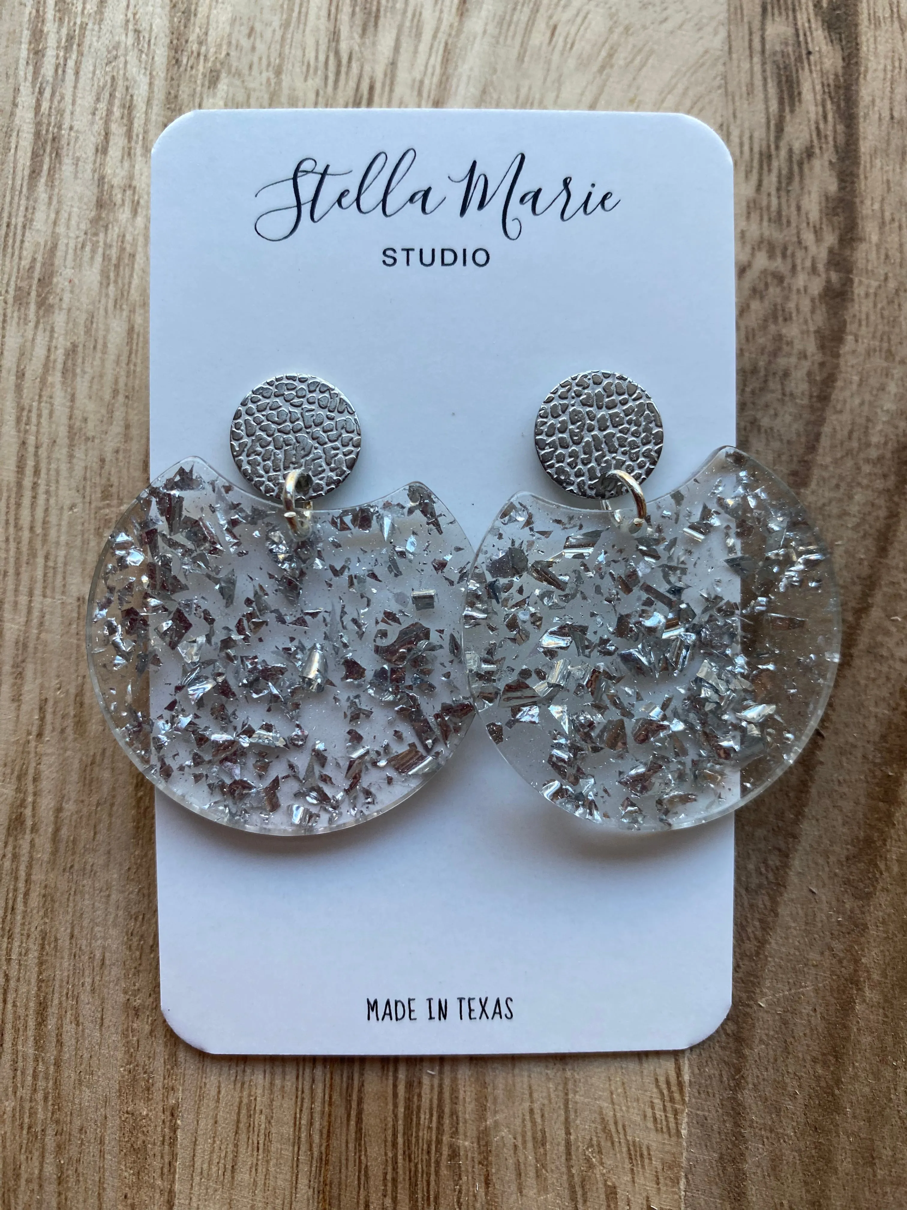 MULTIPLE COLORS: Acrylic Disc Earrings