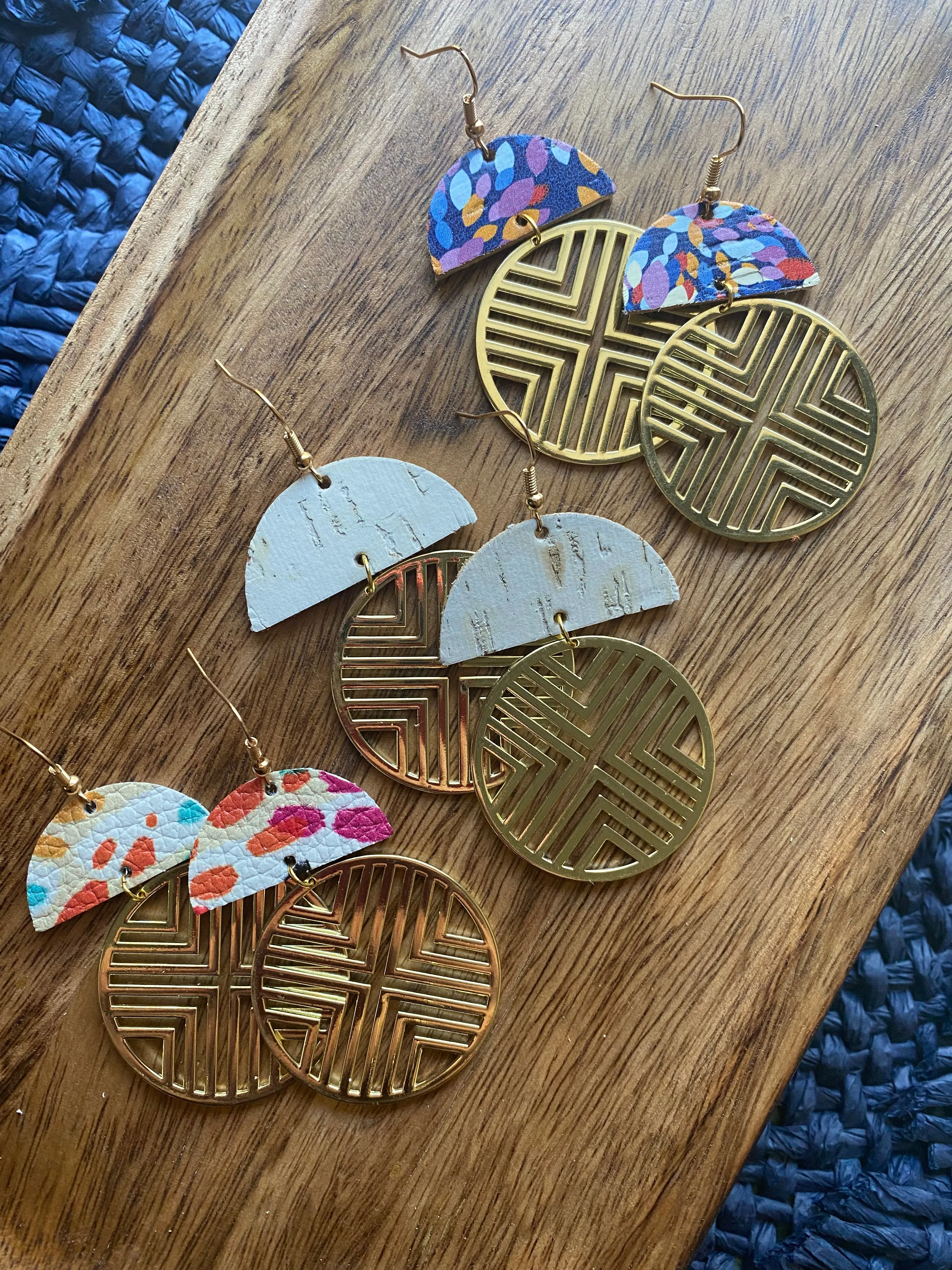 MULTIPLE COLORS: Party Disc Earrings