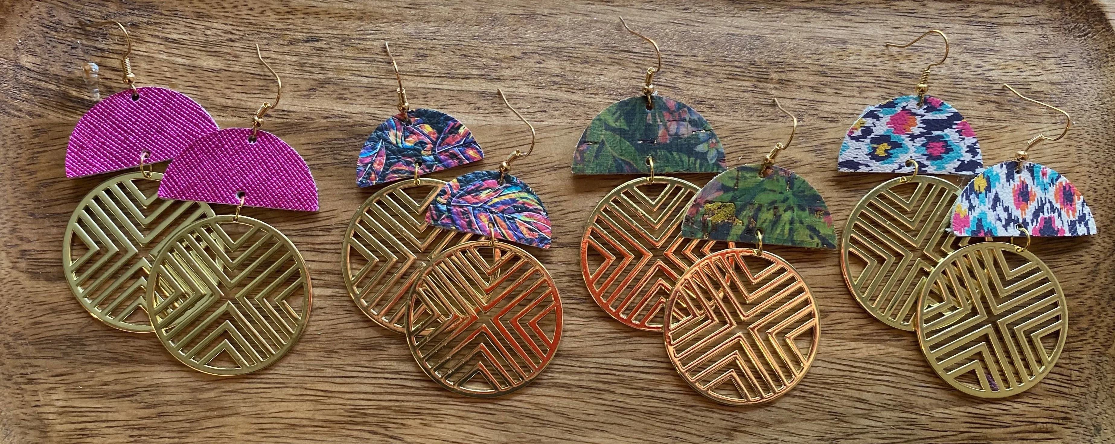 MULTIPLE COLORS: Party Disc Earrings
