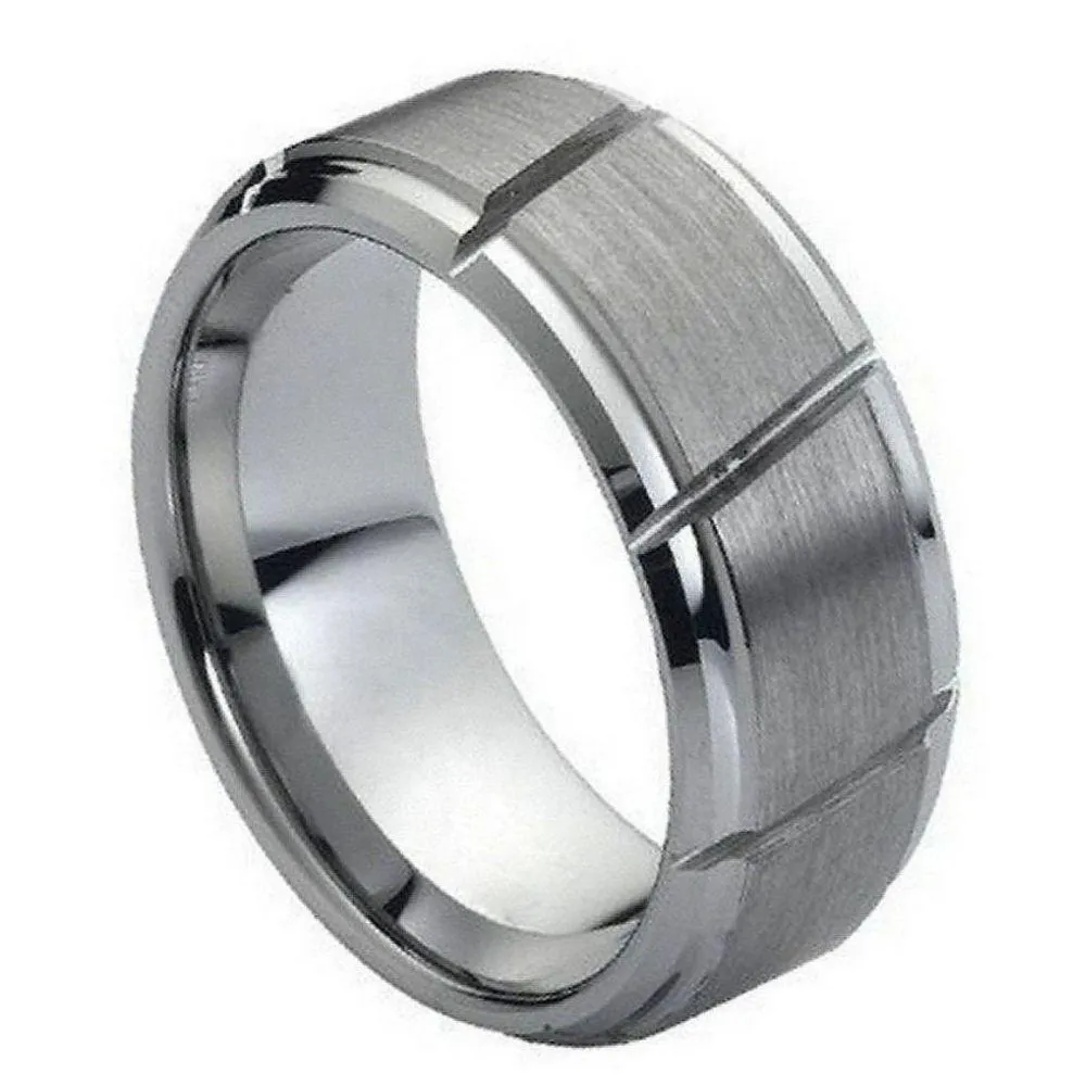 Multiple Diagonal Grooves Brushed Center - 9mm