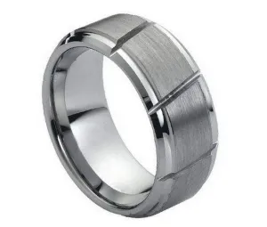 Multiple Diagonal Grooves Brushed Center