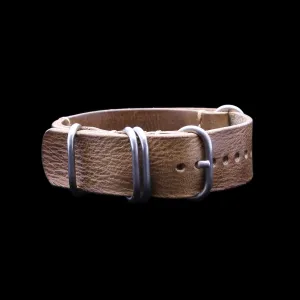 NAT2 Leather Watch Strap, 5-Ring Military 102