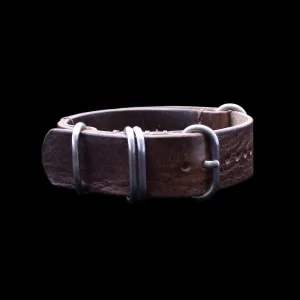 NAT2 Leather Watch Strap, 5-Ring Military 103