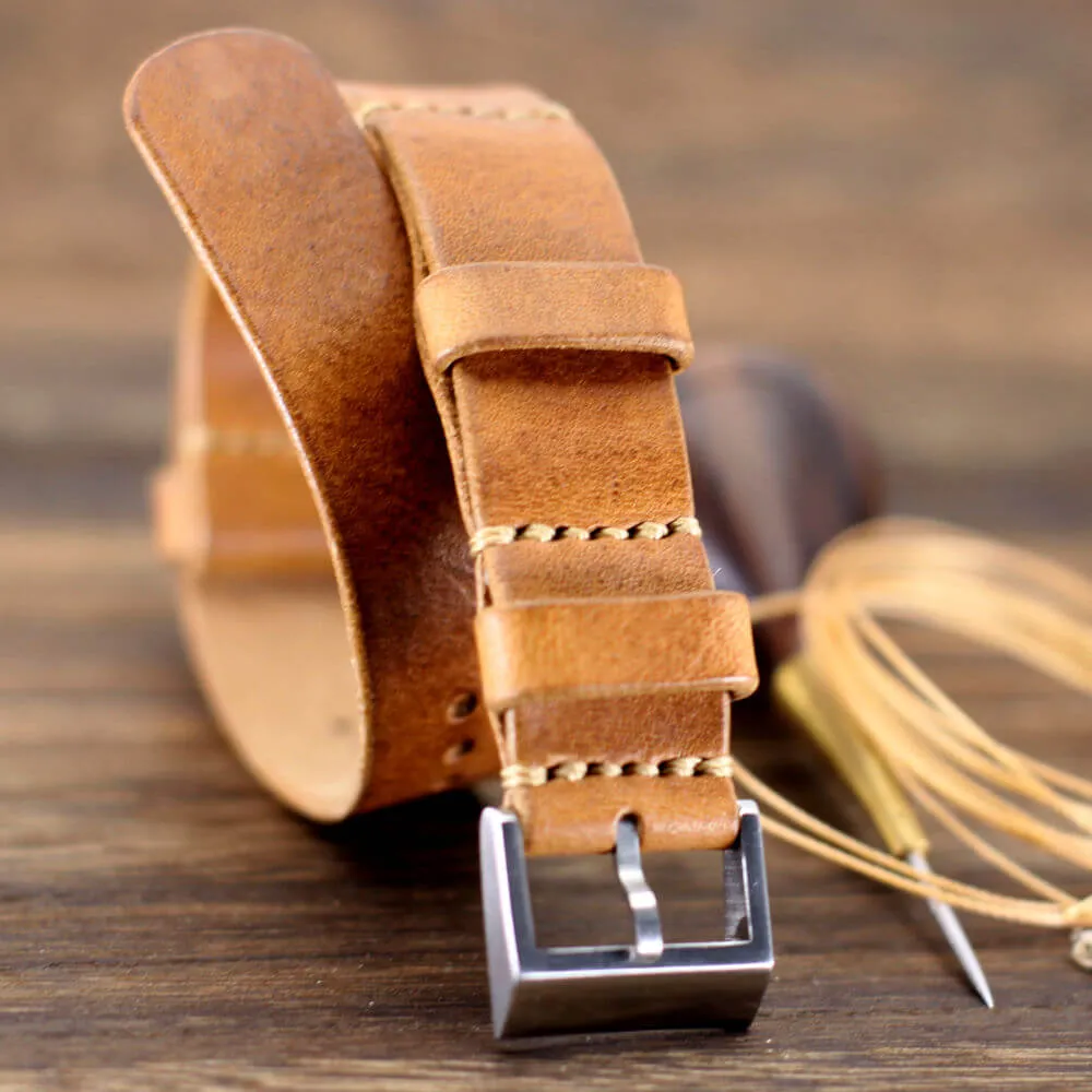 NAT2 Leather Watch Strap, Vintage 401