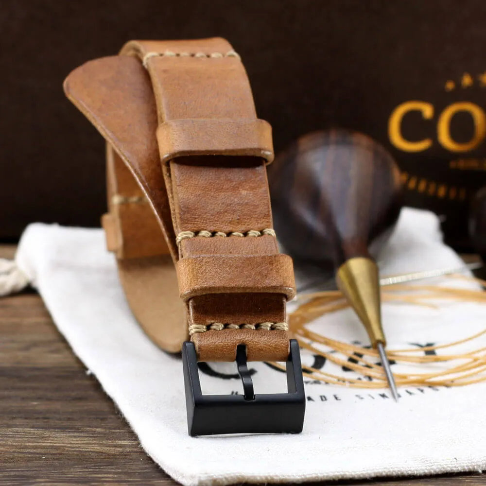 NAT2 Leather Watch Strap, Vintage 401