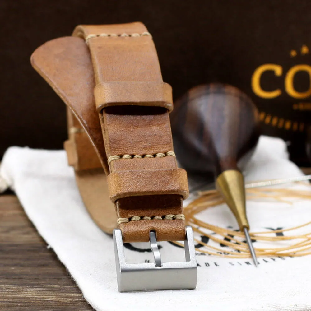 NAT2 Leather Watch Strap, Vintage 401