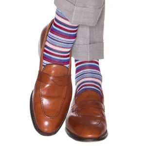 Navy w/ Multi-Colored Stripe