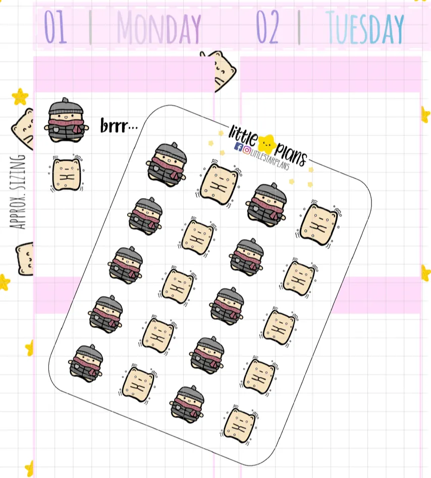 Neku Coldest Day Planner Stickers (N37)
