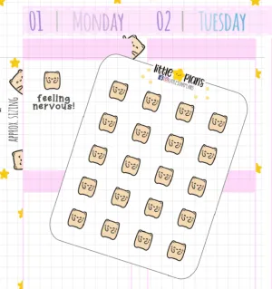 Neku Feeling Nervous Planner Stickers