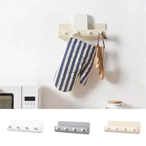 New Creative Hanger Holder Storage Wall Hook Rack DIY Organizer Shelf Mount