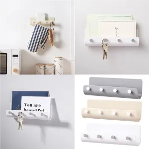 New Creative Hanger Holder Storage Wall Hook Rack DIY Organizer Shelf Mount