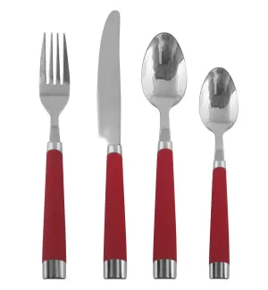 New in box! Mainstays Red Flatware Set, 16 Piece!
