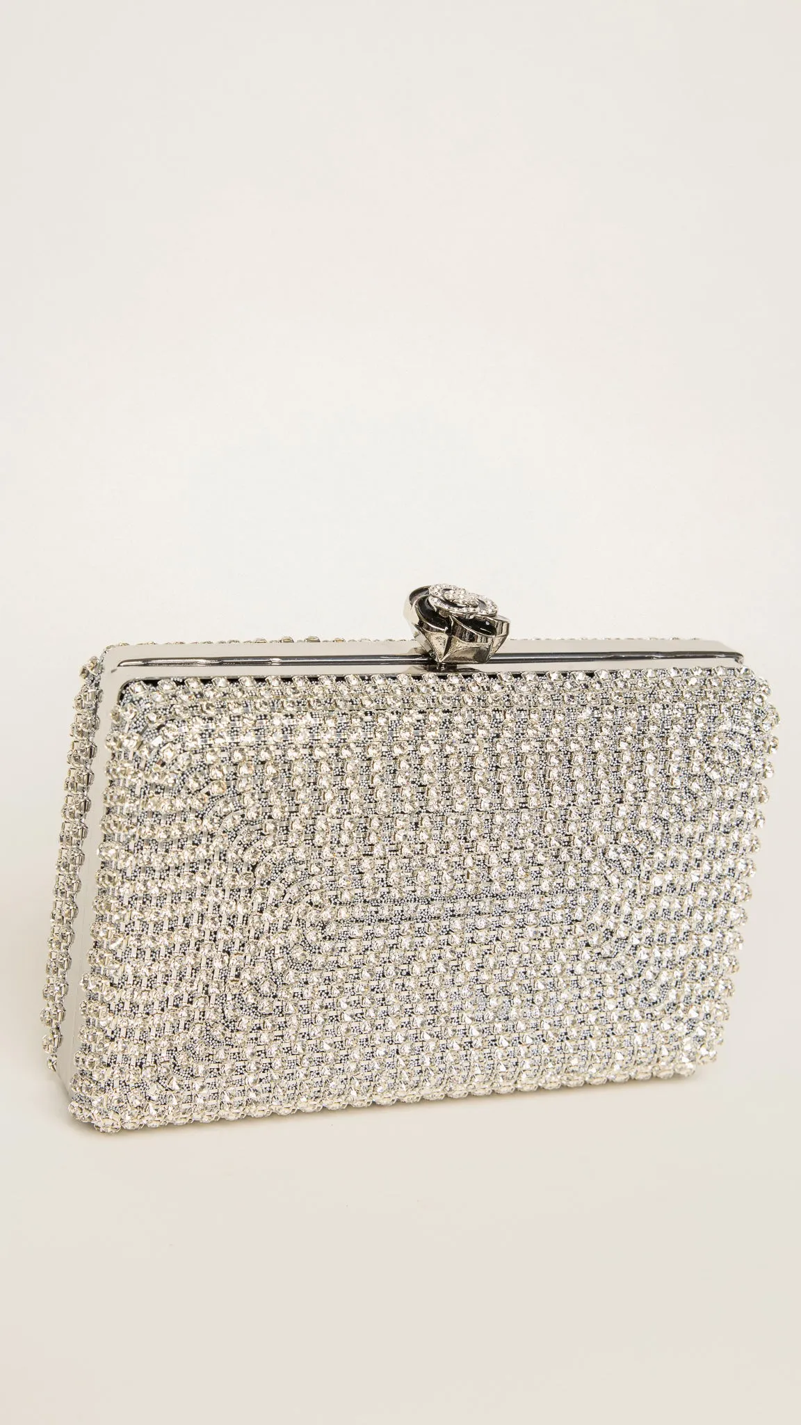 Nika Mini Clutch in Silver