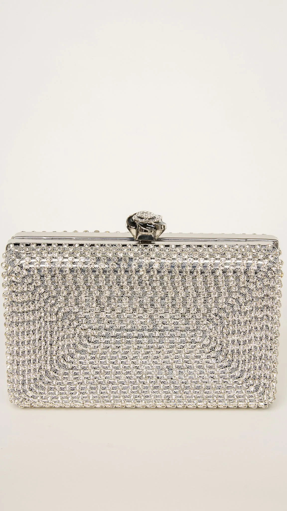Nika Mini Clutch in Silver