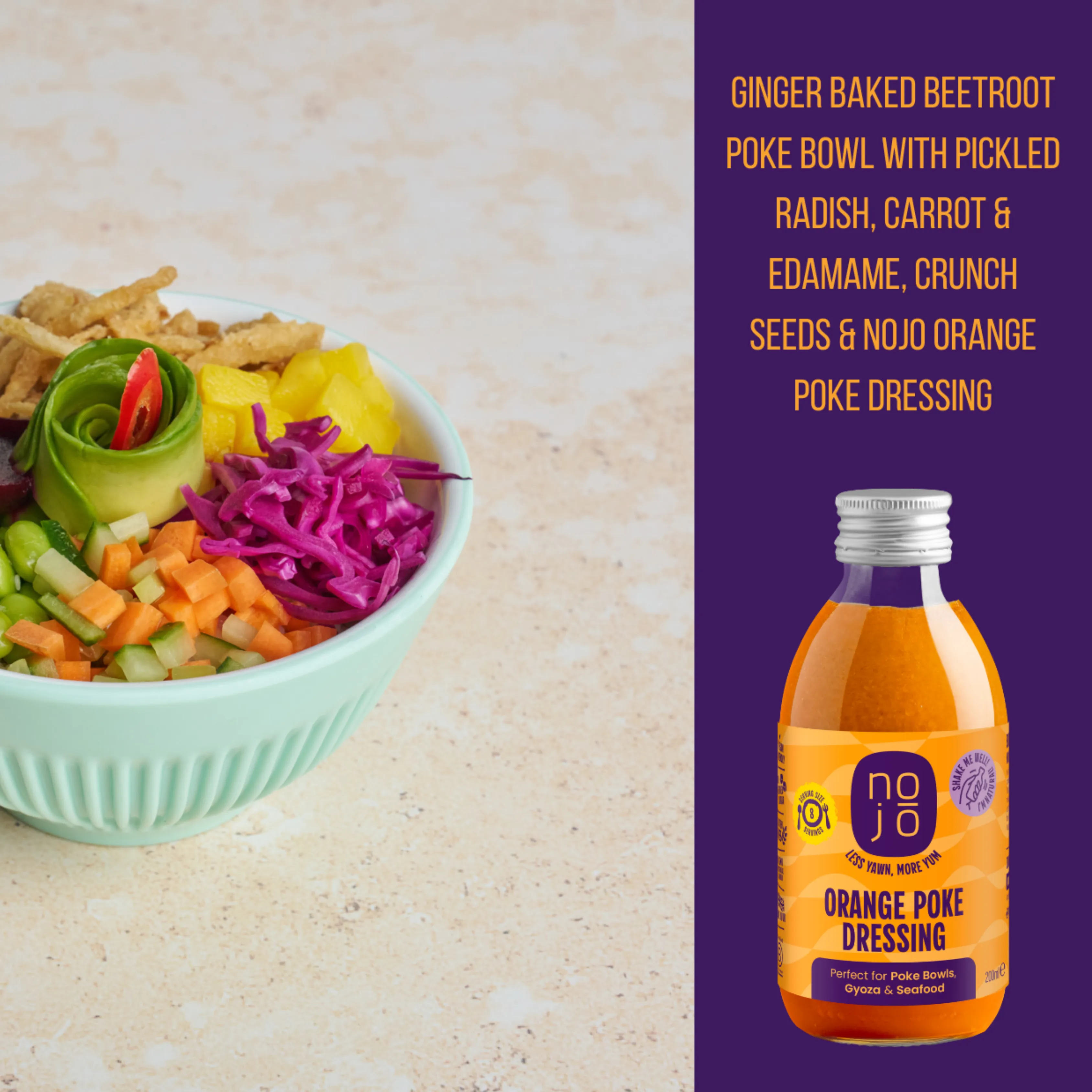 Nojo Orange Poke Dressing 6 x 200ml