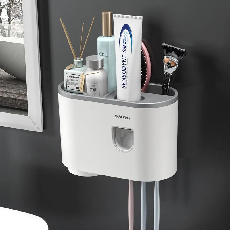 Nordic Clean - Wall Mounted Toothbrush Organizer | Stylish & Space-Saving Bathroom Solution