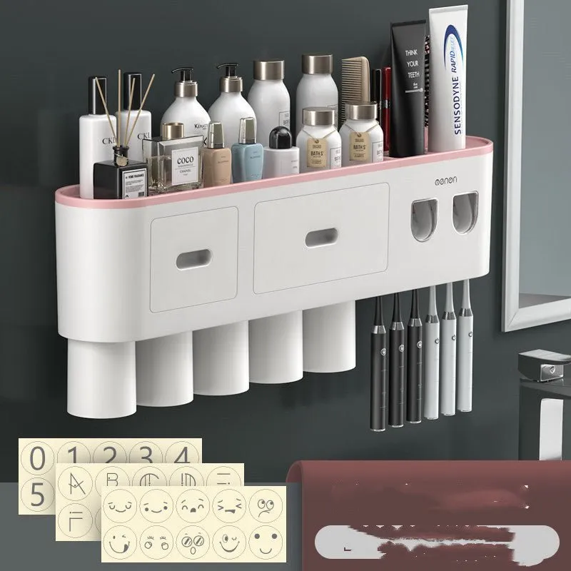 Nordic Clean - Wall Mounted Toothbrush Organizer | Stylish & Space-Saving Bathroom Solution
