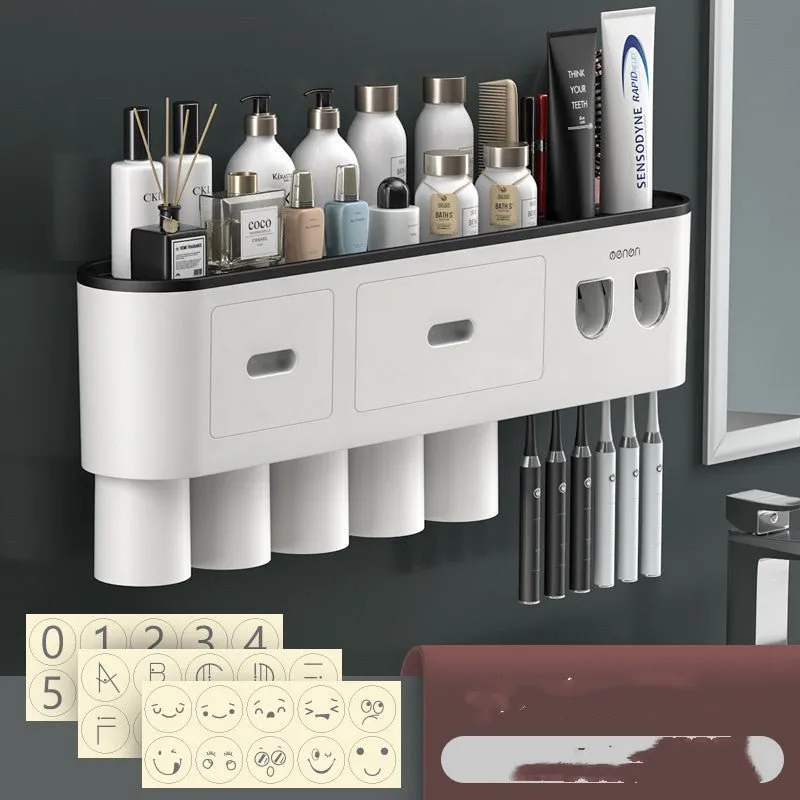 Nordic Clean - Wall Mounted Toothbrush Organizer | Stylish & Space-Saving Bathroom Solution